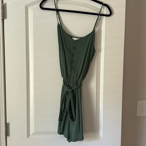 Green Romper with Tie